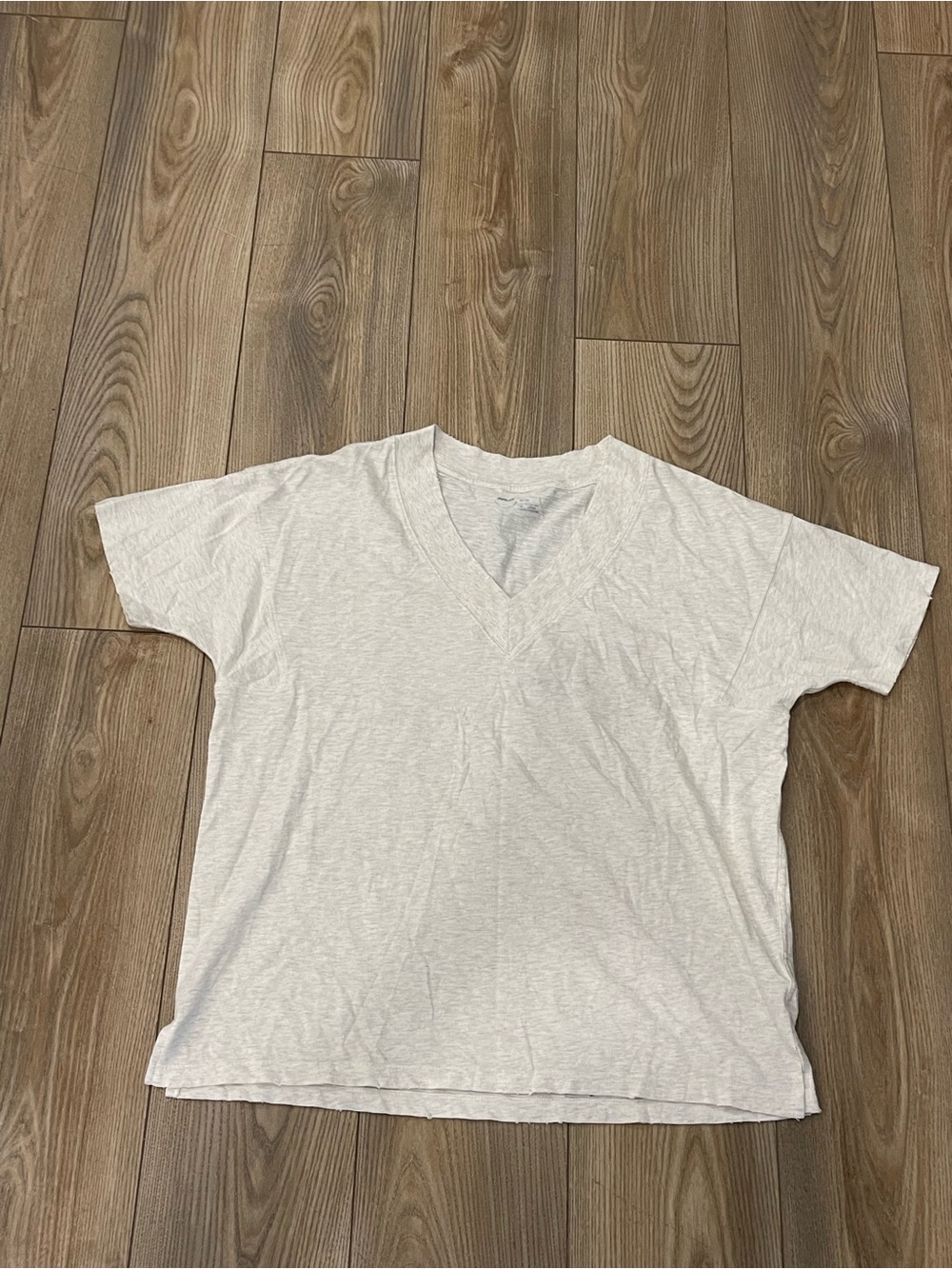 Aerie Tan V Neck Oversized T-Shirt